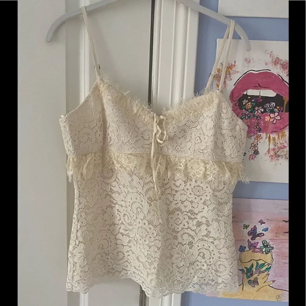 Anthropologie Everleigh Lace Top